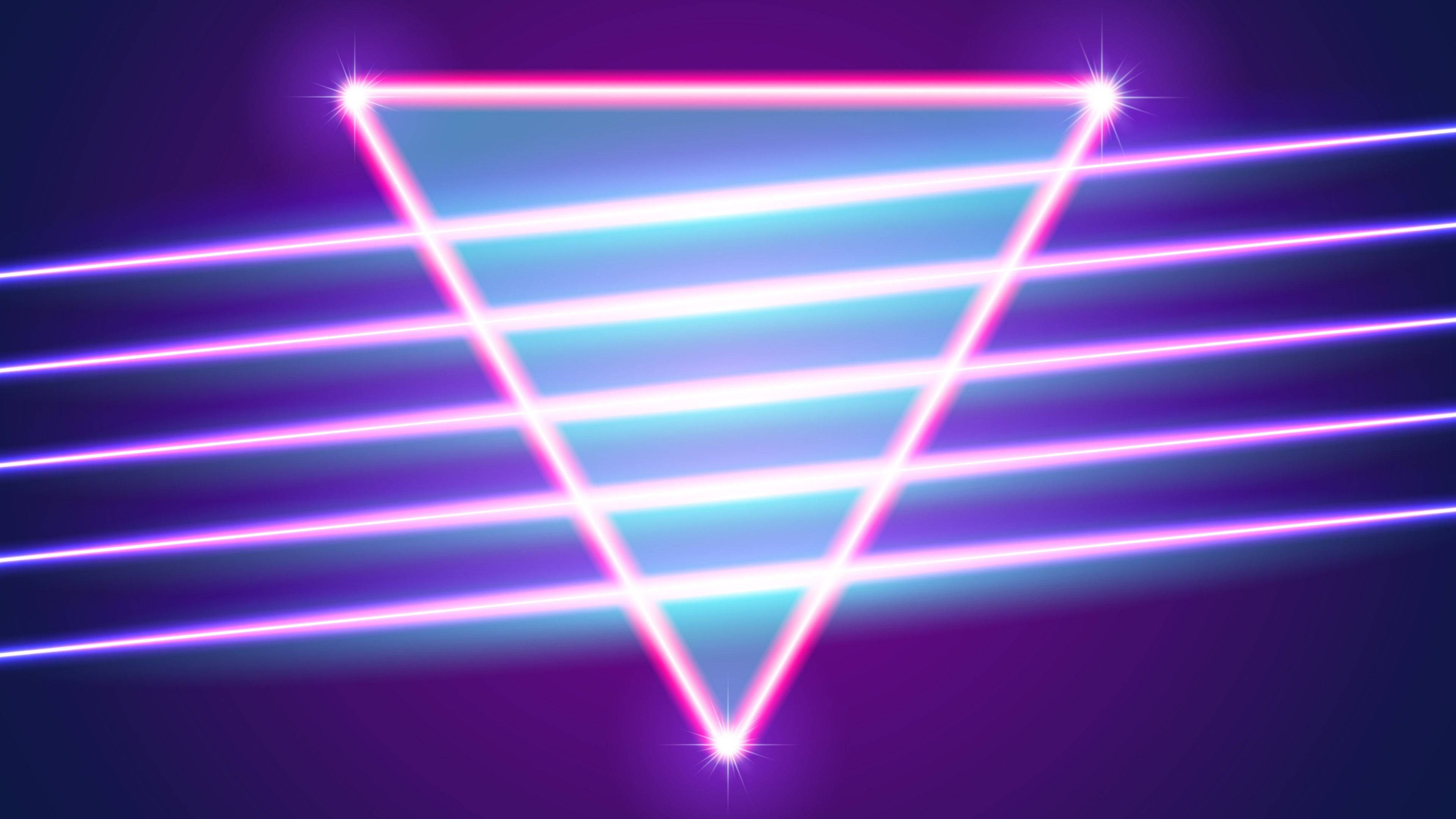 vaporwave triangle эстетичный фиолетовый неоновый компьютер