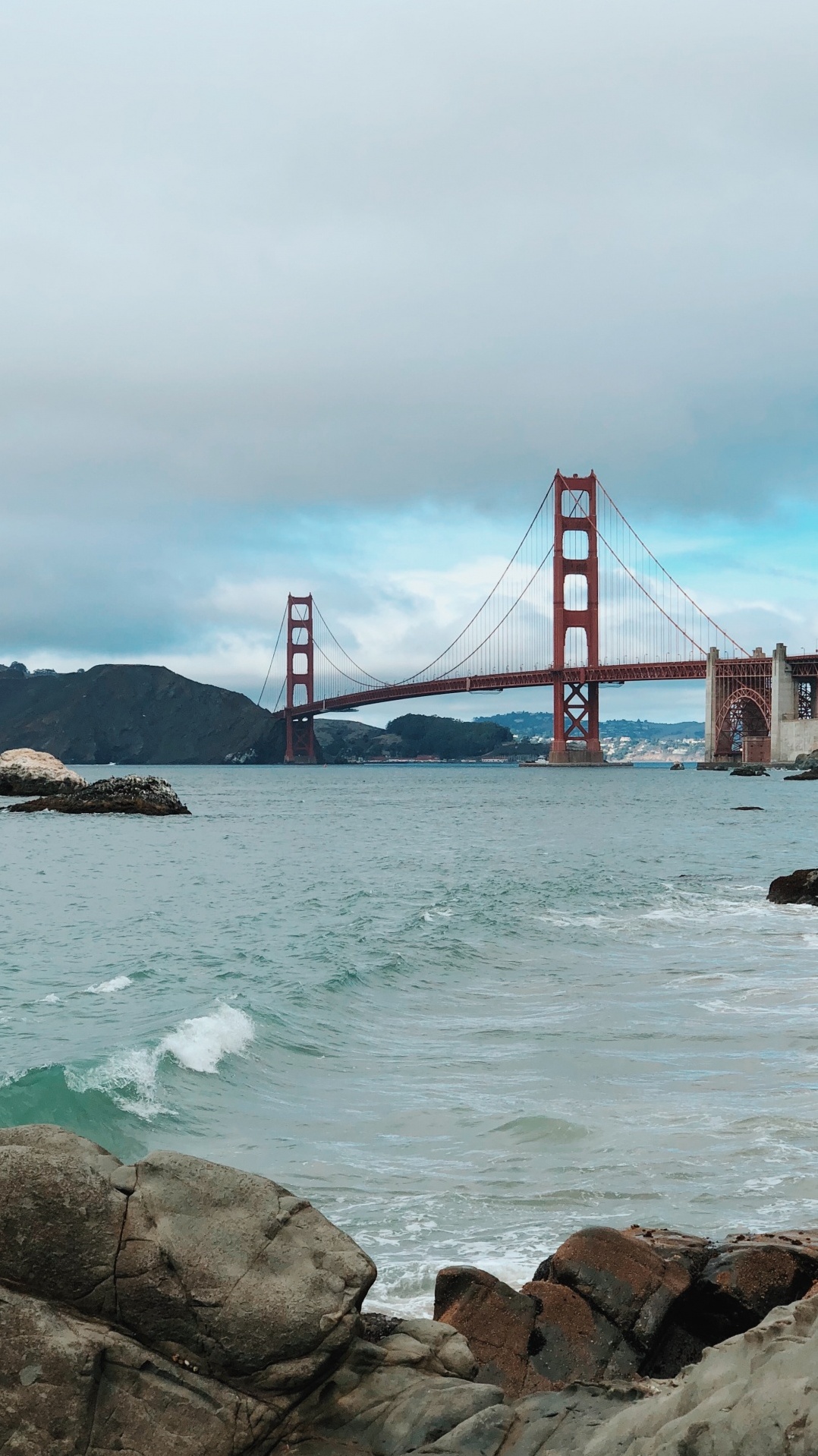 мост, море, побережье, мост golden gate, подвесной мост