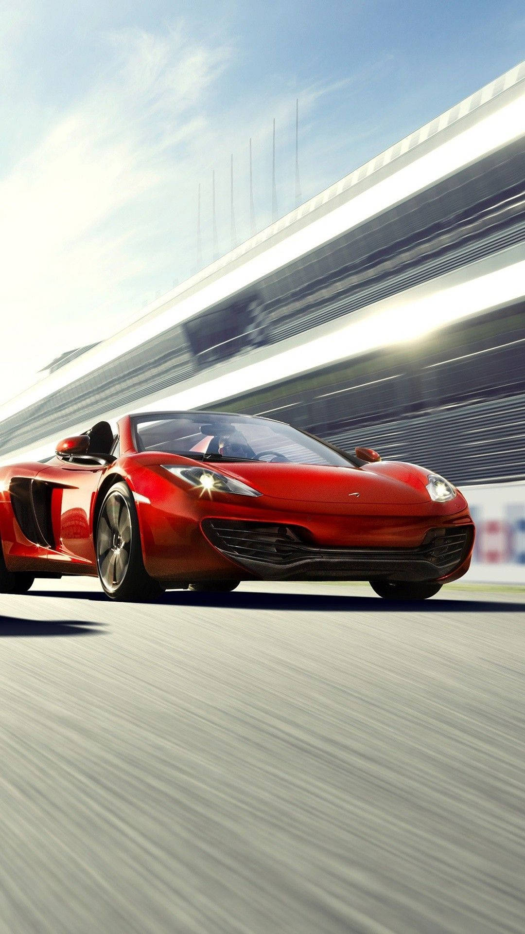 красный автомобильный iphone mclaren 12c