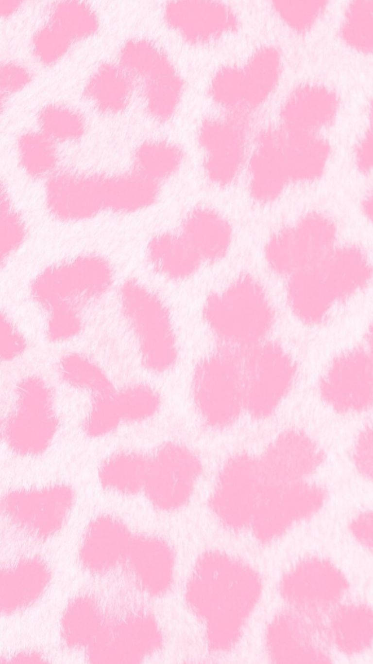 эстетичный девчачий розовый леопардовый принт
