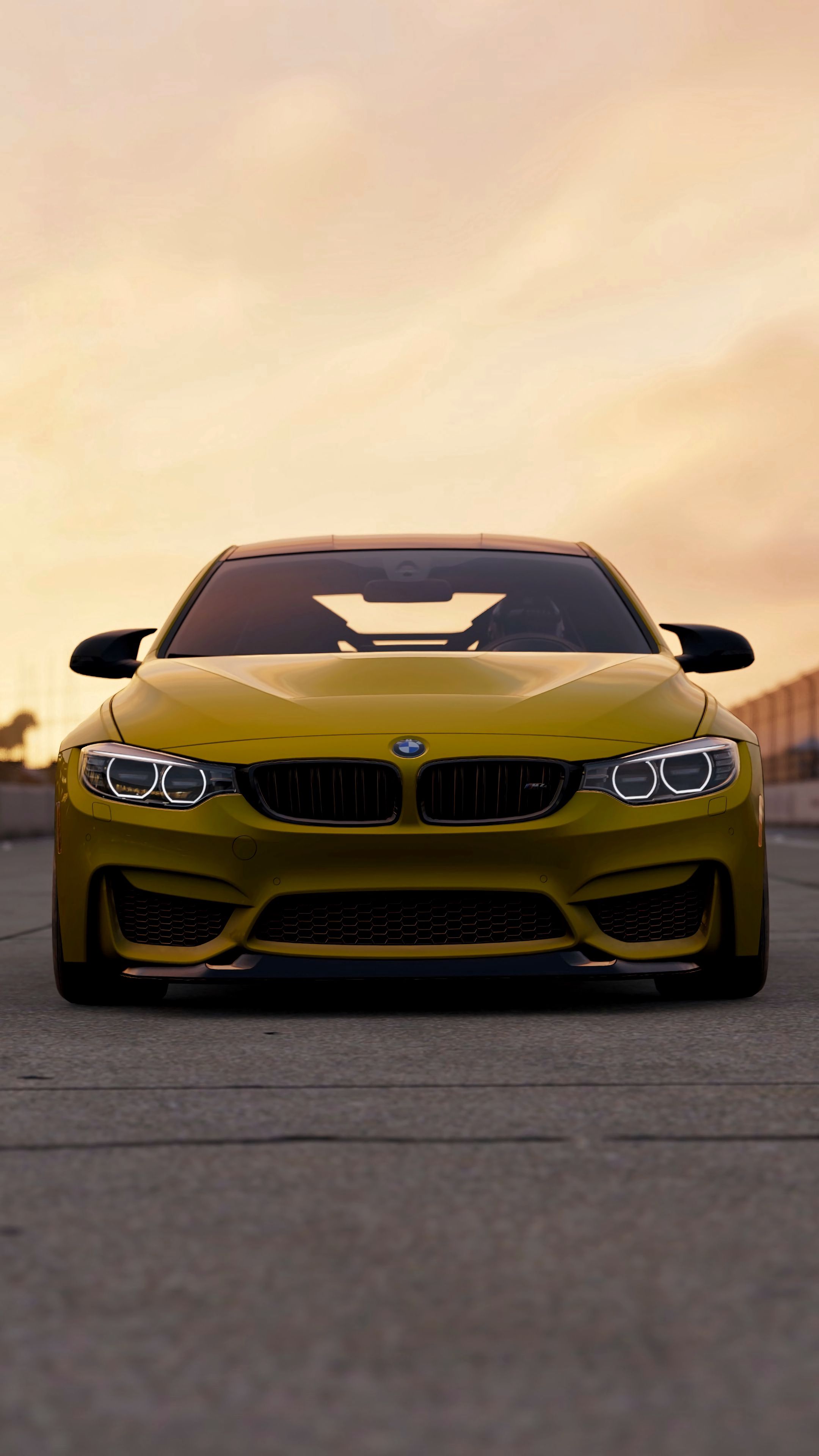 тачки (cars), желтый, бмв (bmw), bmw m4 gts, вид спереди, машины, bmw m4