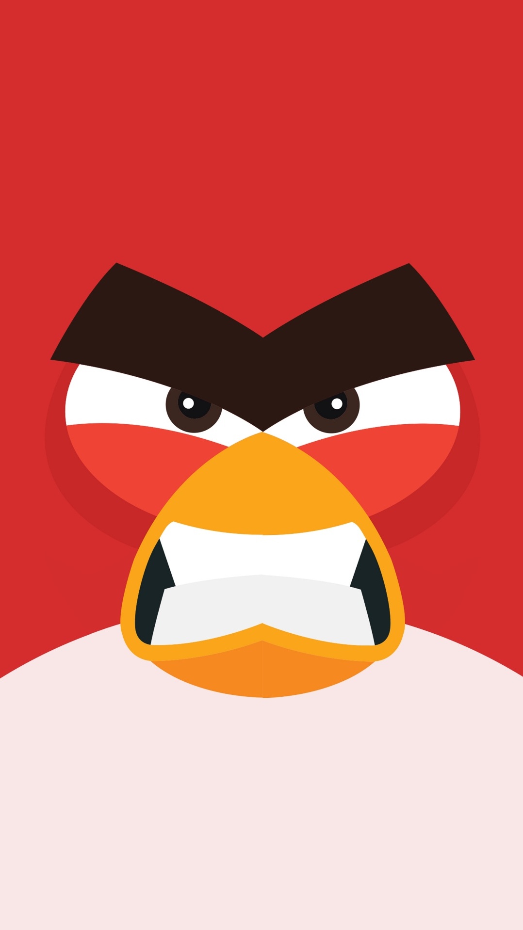 angry bird minimal 8k