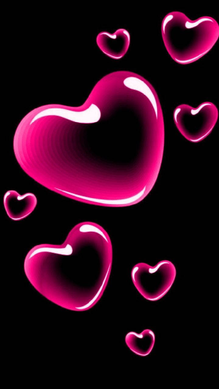 розовый пузырь сердце любовь телефон