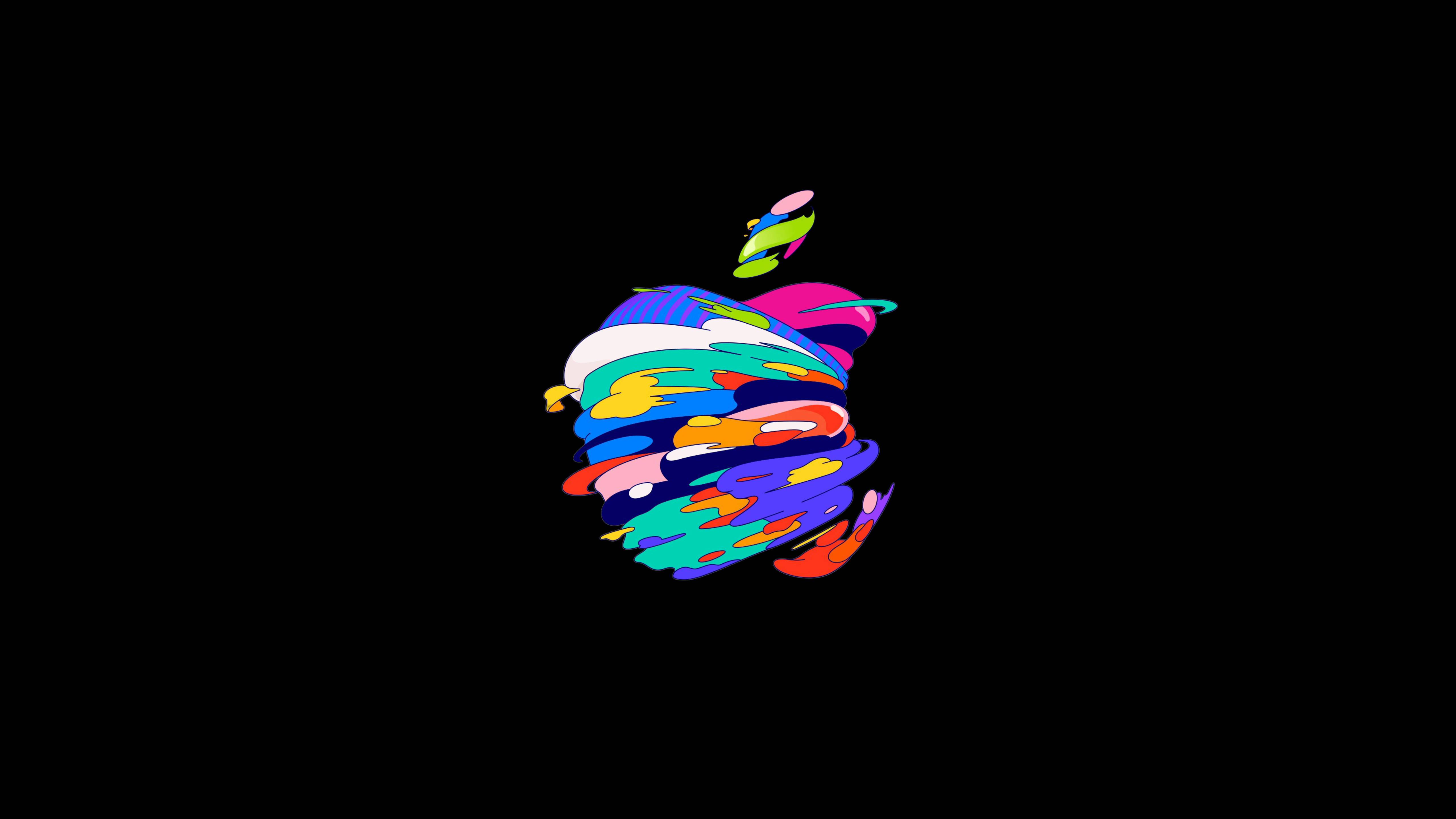 черный рисунок логотипа apple