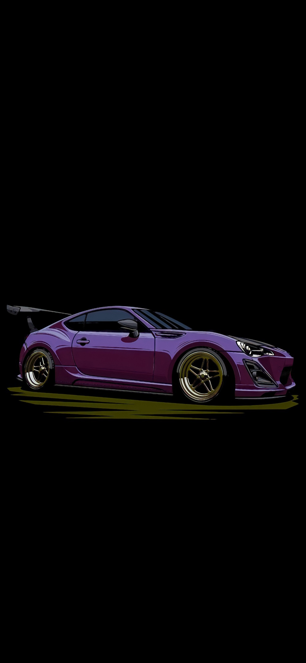 subaru brz фиолетовый рисунок