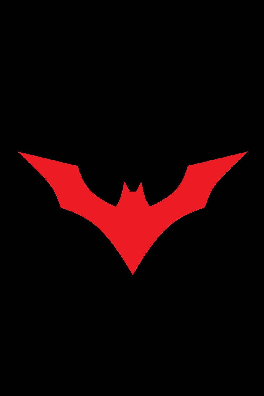 красный логотип batman dark iphone