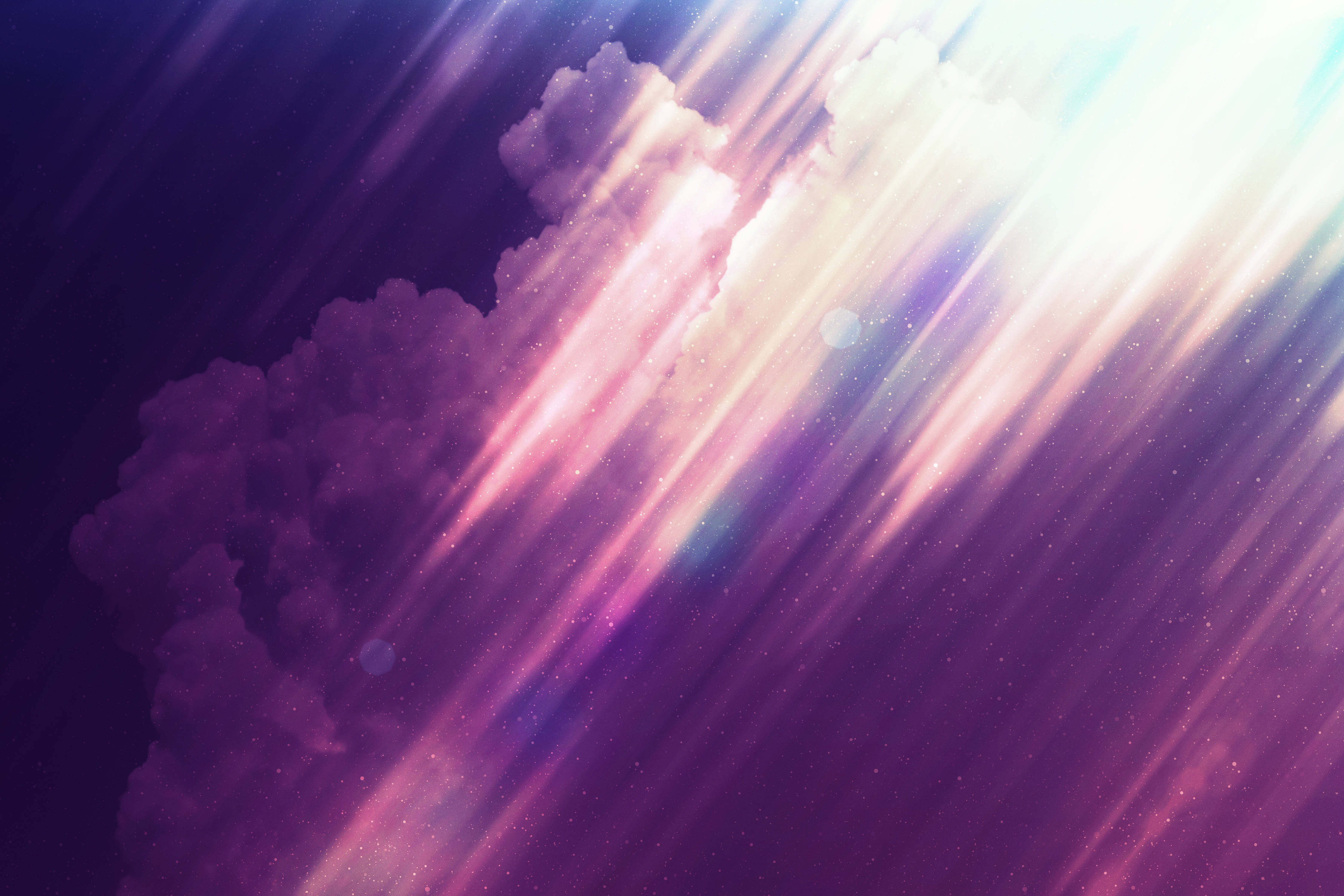 фиолетовое мистическое небо 4k
