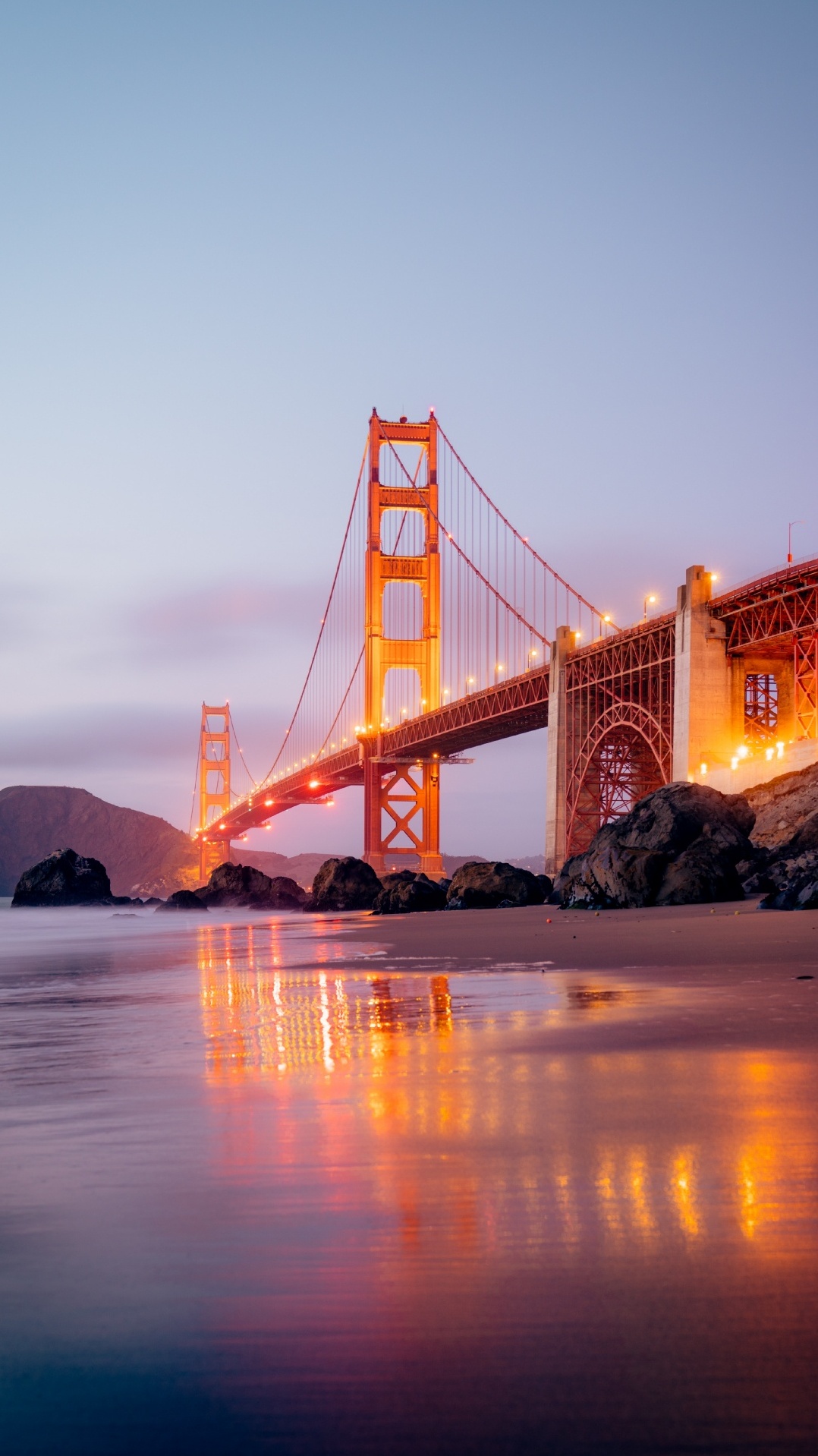 ориентир, вода, мост golden gate, подвесной мост, мост