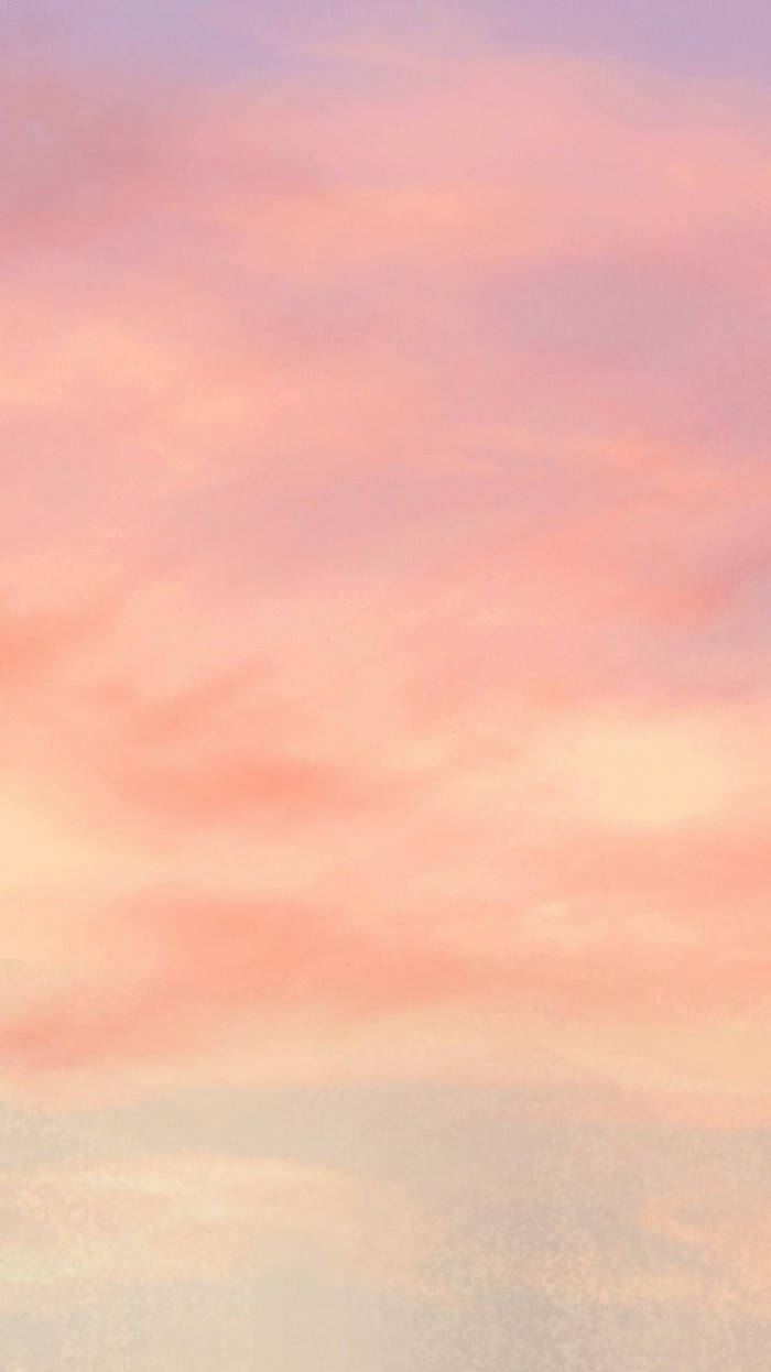 персиковый цвет эстетического неба