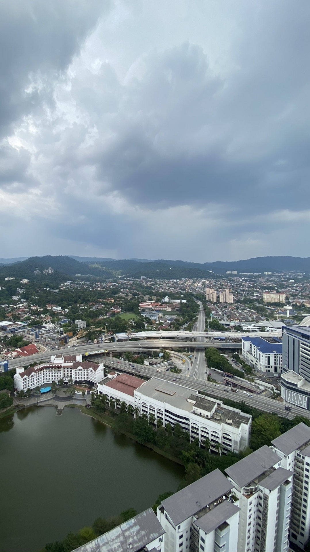 облако, город, городской район, городской дизайн, здание