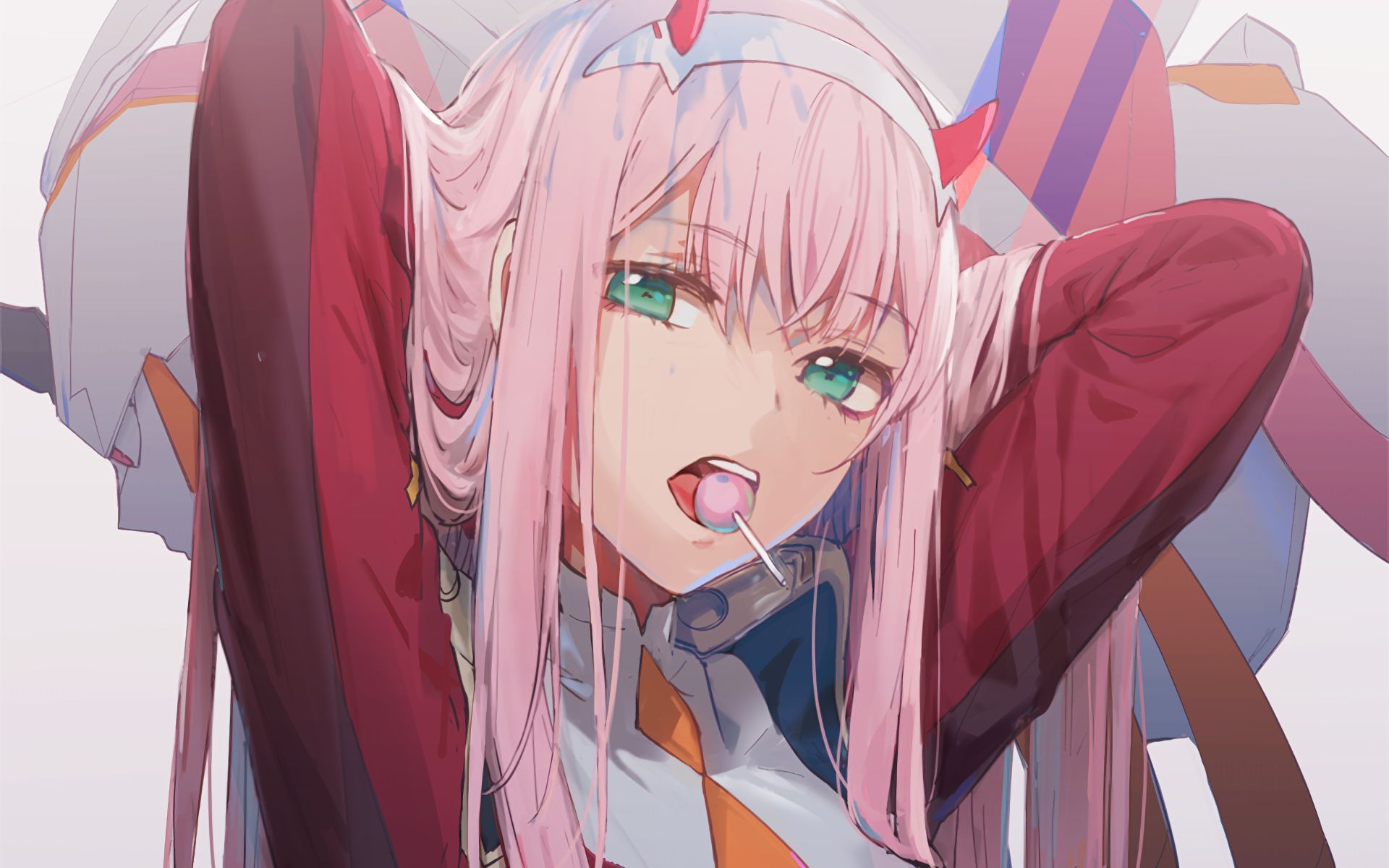 милый во франксе, аниме, zero two (дорогая в franxx)