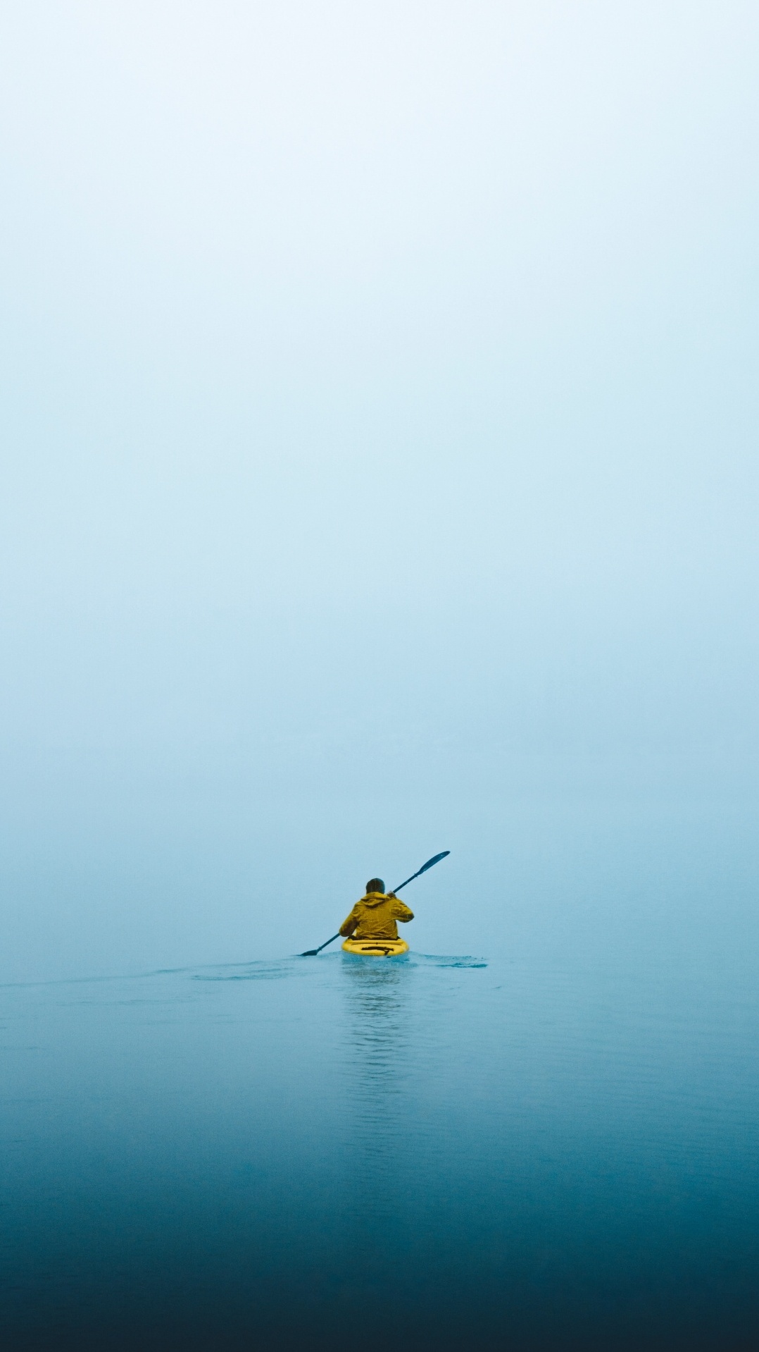 вода, синий, желтый, море, каякинг