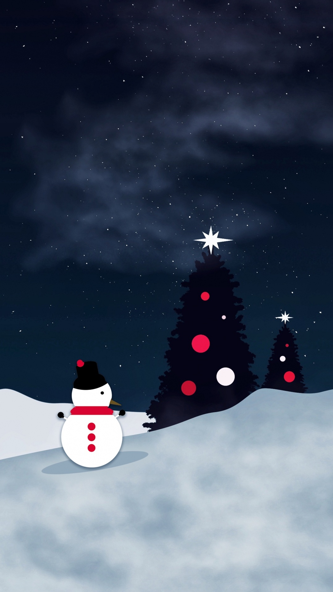 рождественский орнамент, ios, снеговик, елка, рождественский день