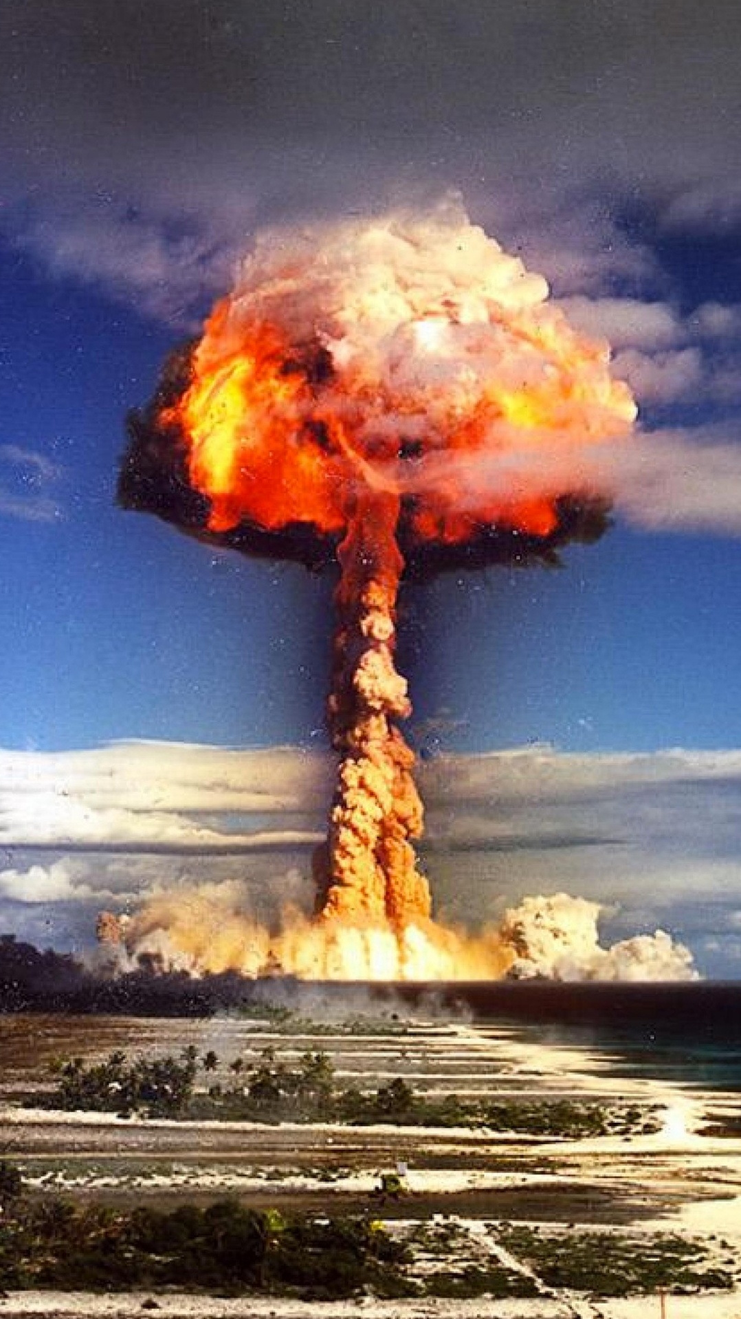 испытания ядерного оружия, ядерная война, газовый факел, грибовидное облако, тепло