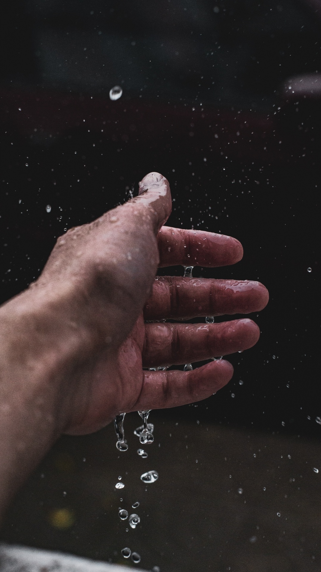 человек, вода, рука, большой палец, жест