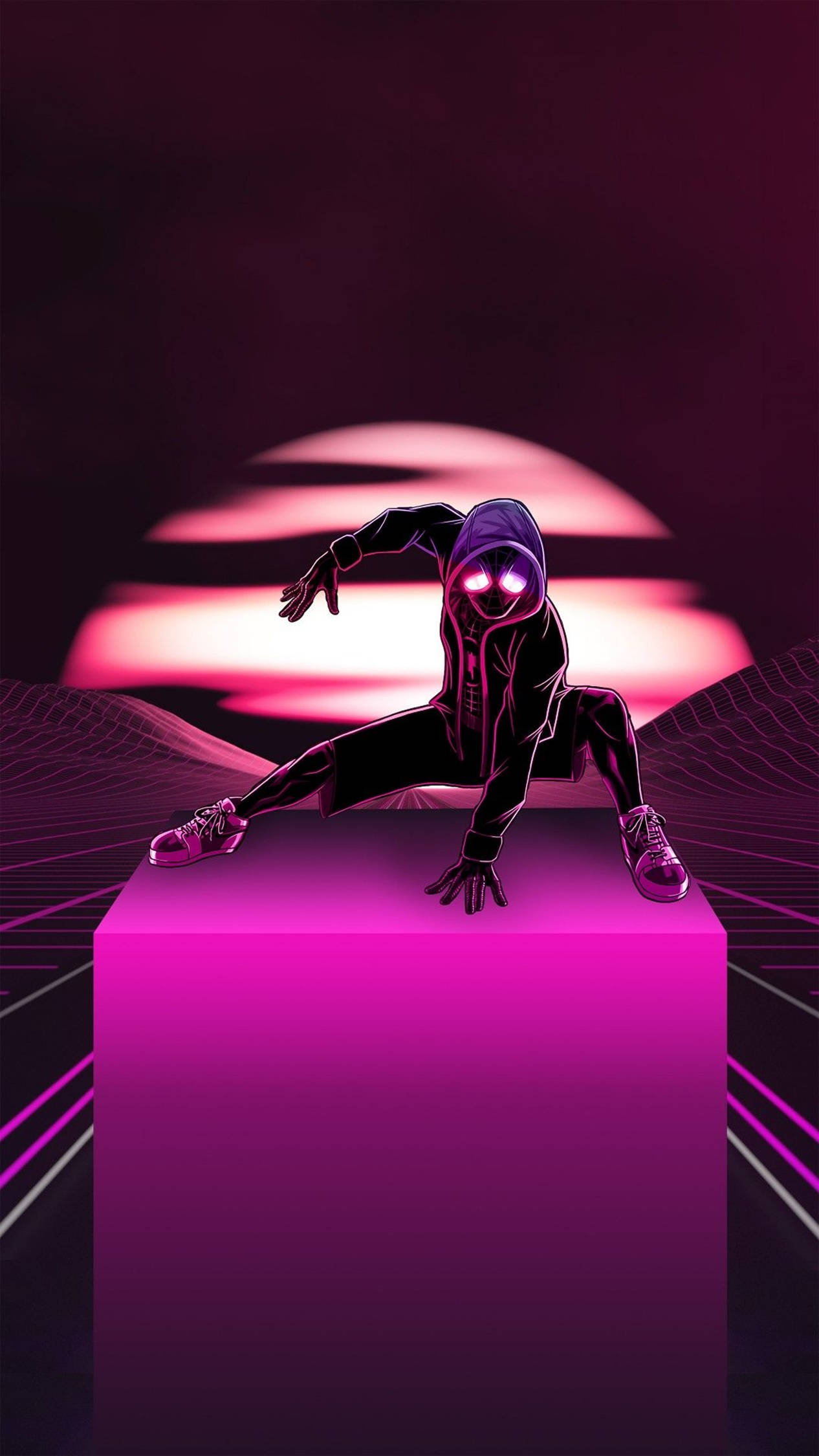 4k android розовый человек-паук
