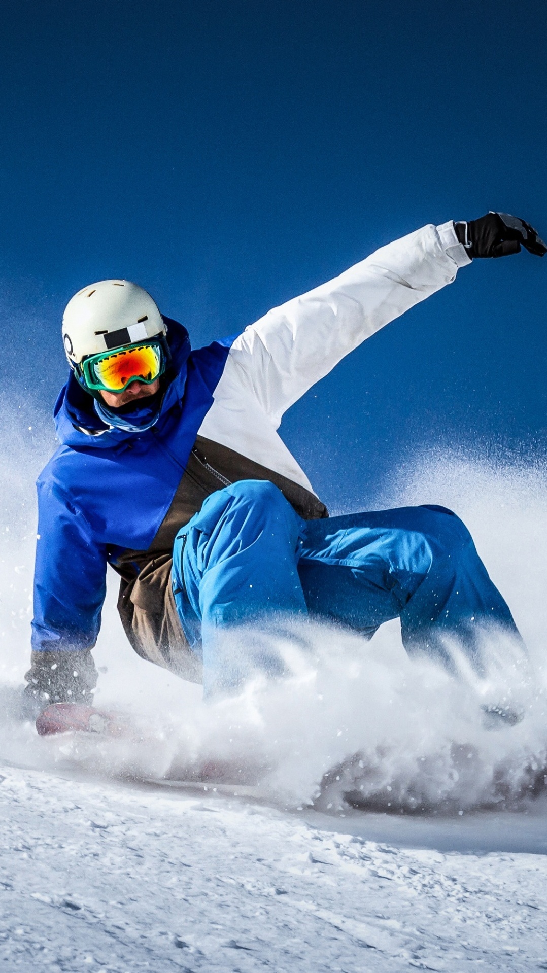 снег, сноуборд, лыжник, экстремальный вид спорта, лыжи