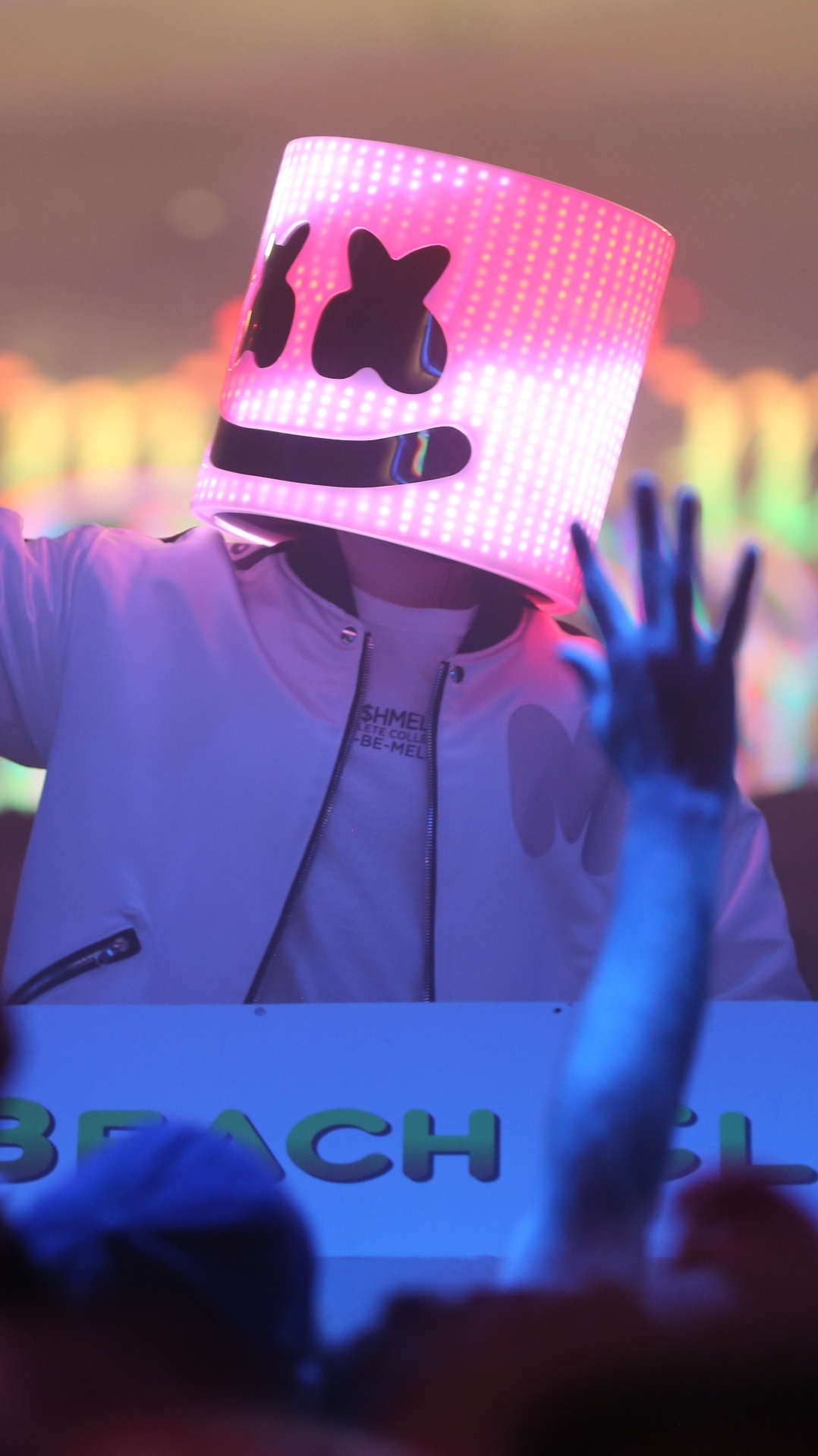 фиолетовый, пурпур, представление, развлечение, диджей marshmello