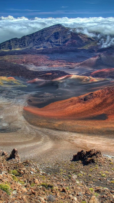 haleakal кратер, haleakal, парк, kipahulu, национальный парк