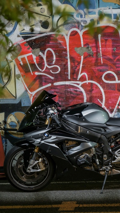 авто, уличное искусство, граффити, спортивный мотоцикл, мотоцикл
