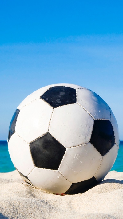 мяч, футбол, пляжный футбол, пляж, футбольный мяч