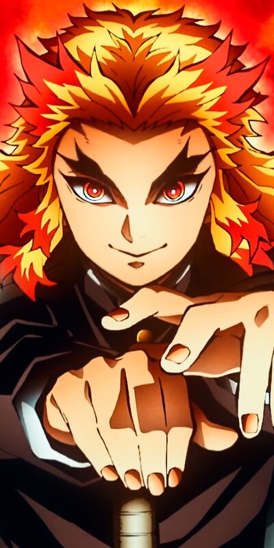 аниме, истребитель демонов : kimetsu no yaiba, кёдзюро ренгоку