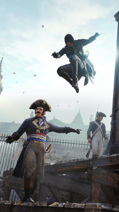 компьютерная игра, assassins creed unity, игры, playstation 4, ubisoft