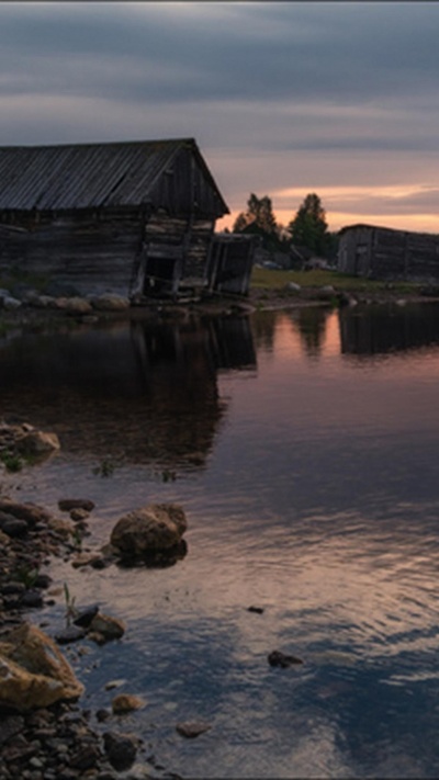 берег, природа, вода, водоем, отражение