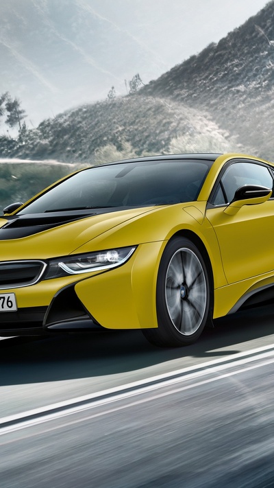 байерише моторен верке аг, bmw i8 желтый, легковые автомобили, спорткар, bmw