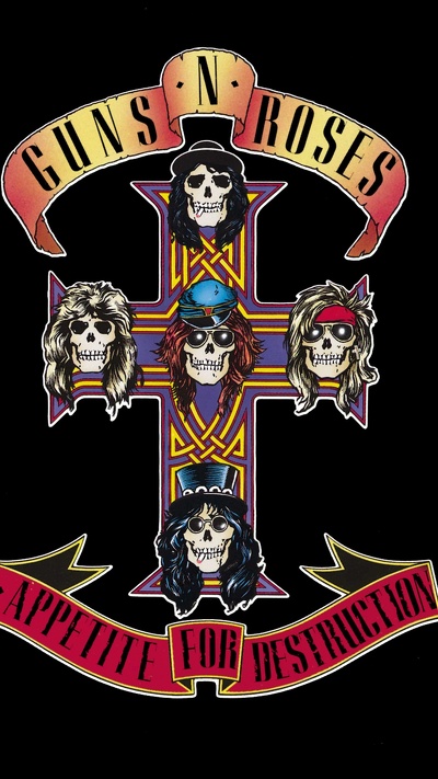 appetite for destruction, guns n roses, иллюстрация, тяжелый рок, альбом