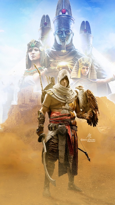 assassins creed odyssey, пустыня, мифология, пейзаж, assassins creed origins