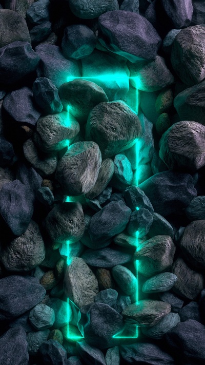 синий, неоновое освещение, неон, неоновый камень, зеленый