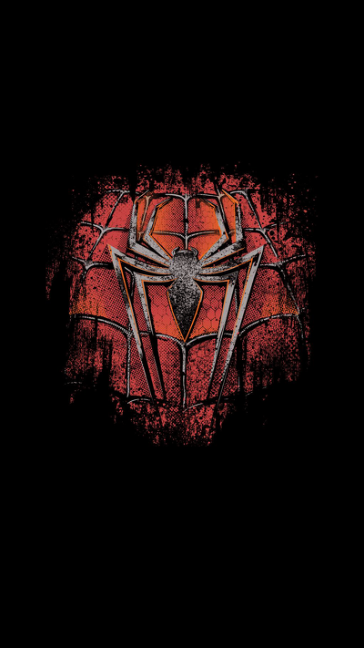 арт, чудо человек-паук майл моралес, человек-паук, темный телефон человека-паука, симбионт