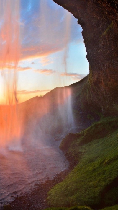 водопад, селйяландсфосс, селйяландсфосс исландия, slfsskli, природа