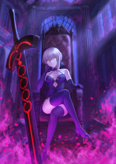 крутая аниме девушка pfp saber alter