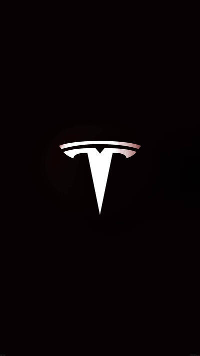 темный iphone с логотипом tesla