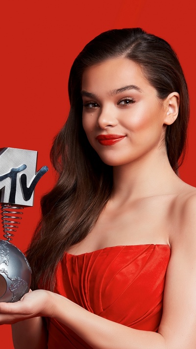 канал mtv, hailee штайнфельд, красный цвет, 2018 мтв европа музыка наград, красота