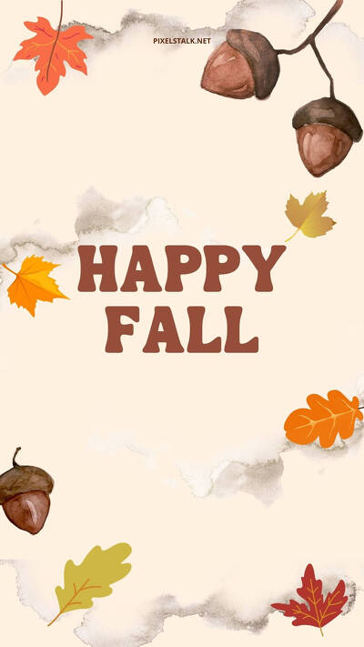 минималистичный iphone happy fall