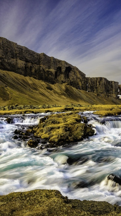 водоем, исландия, водоток, природа, вода