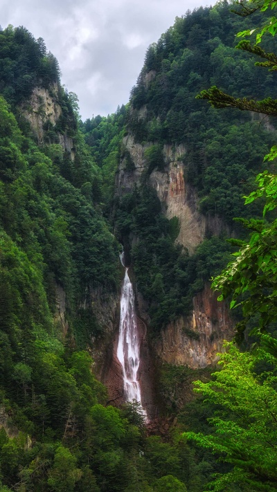 водопад, природный заповедник, природа, тропические леса, растительность