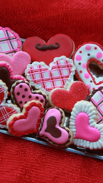 обледенение, день святого валентина, сладость, розовый, сердце