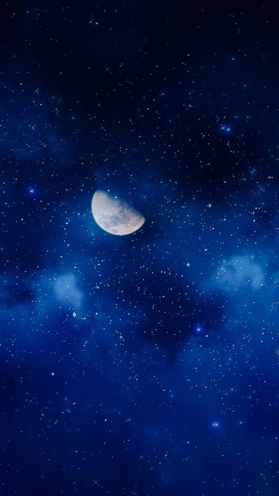 синий, звезда, галактика, атмосфера, астрономия