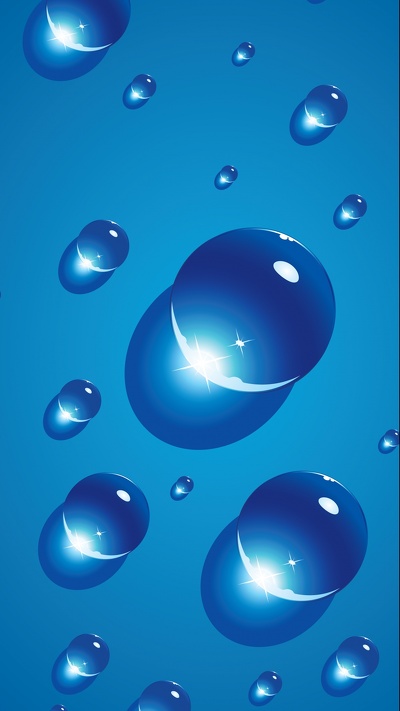 cool blue iphone wallpaper with water droplets