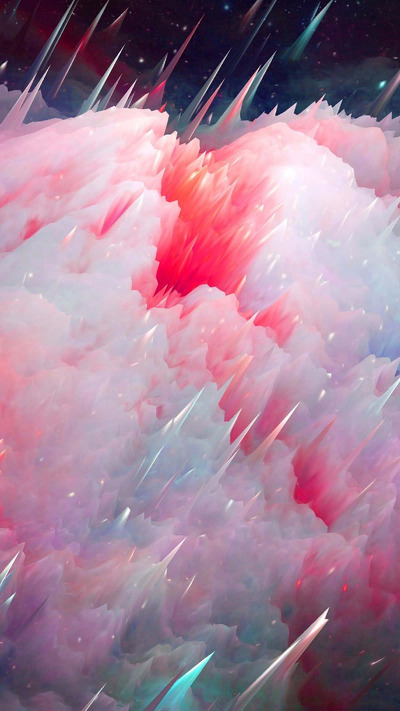 абстрактные пастельные облака красочный телефон 4k