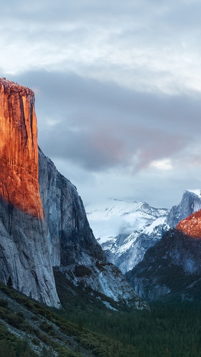 гора, операционная система, природный ландшафт, os x el capitan, горный рельеф