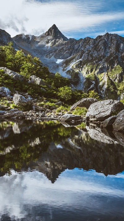 горный рельеф, пейзажи гор, гора, горный хребет, альпы