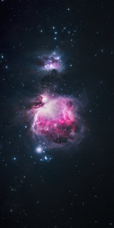 снимок космоса туманность розовая