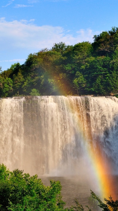 радужный водопад, водопад, природа, гидроресурсы, водоем