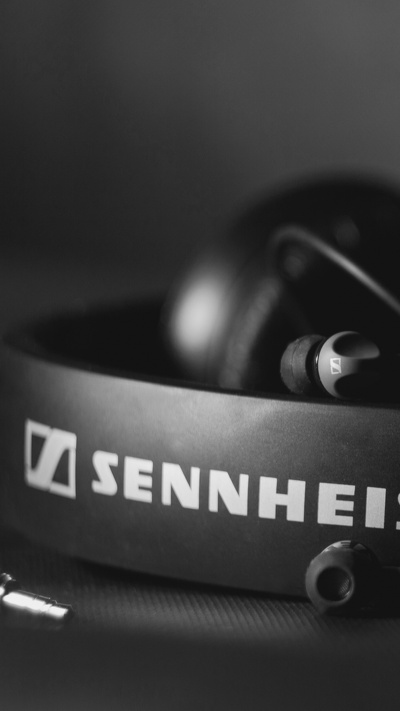 технологии, наушники, черный и белый, sennheiser, звуковое оборудование