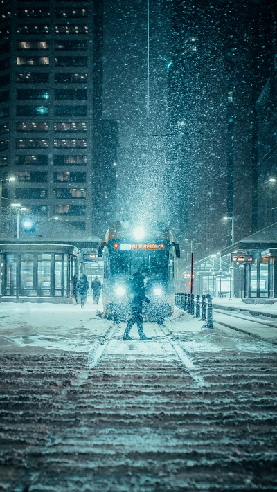 город, зимний город, зима, снег, сеул